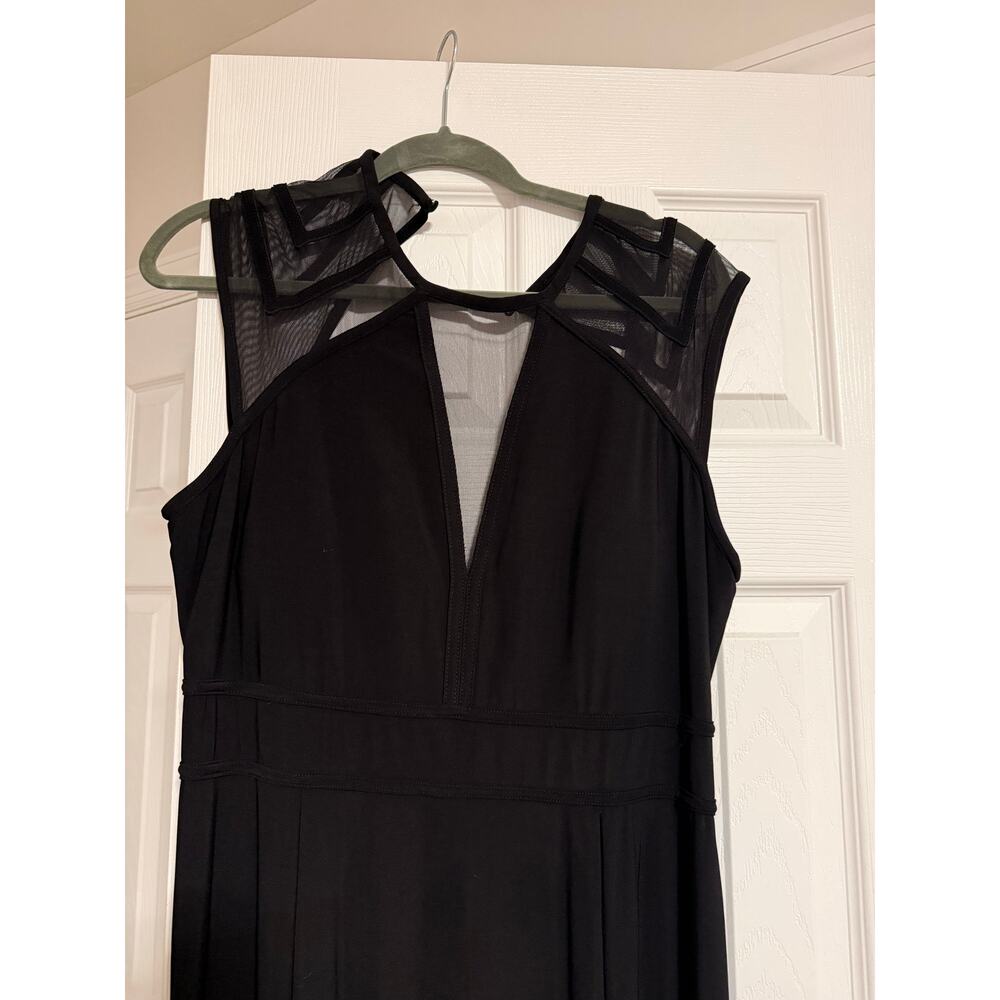 Black Long Gown Dress size 16 - Picture 2 of 9